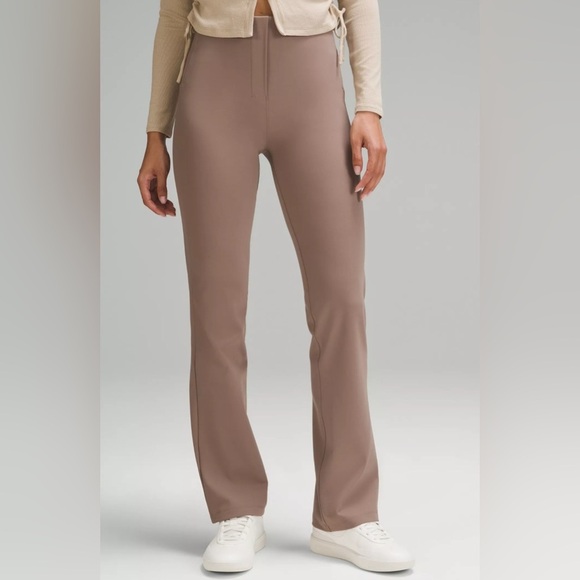 Lululemon Align High Rise Flare Pants Taupe Size 6 Athleisure Yoga